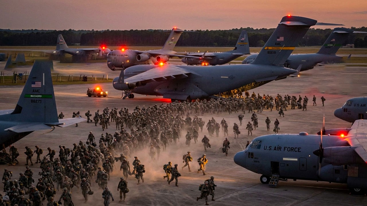 PANIC! 25,000 US Army paratroopers deployed to the Middle East to get this done