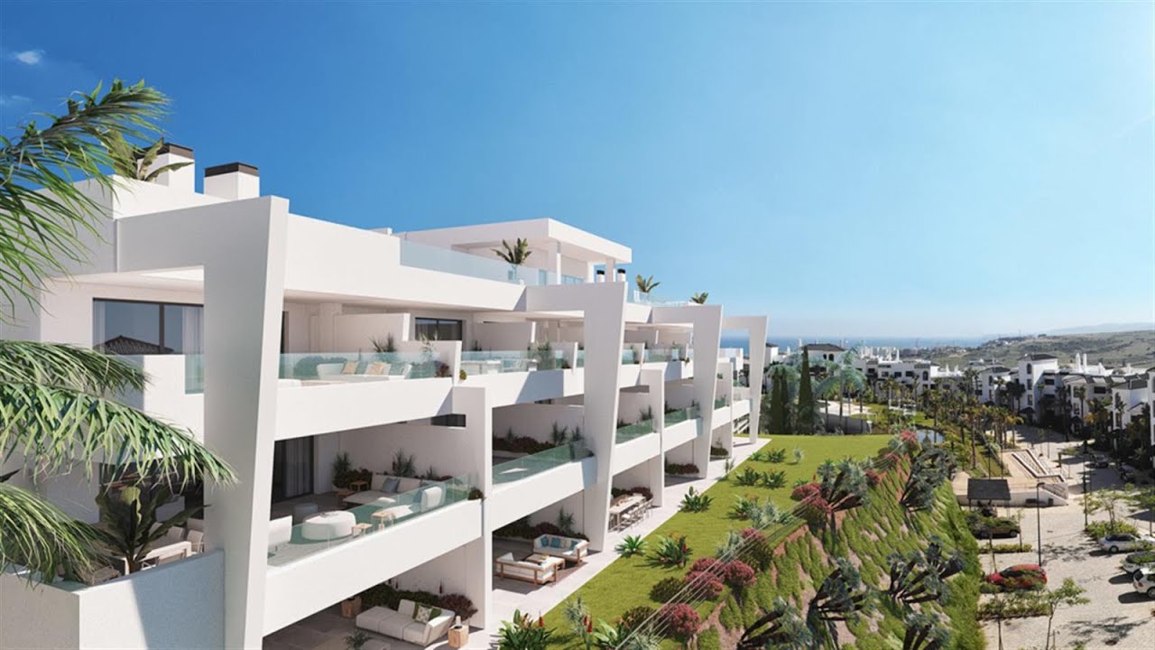 Complete Tour in Mirador De Estepona Hills / Incredible private resort with sports club.
