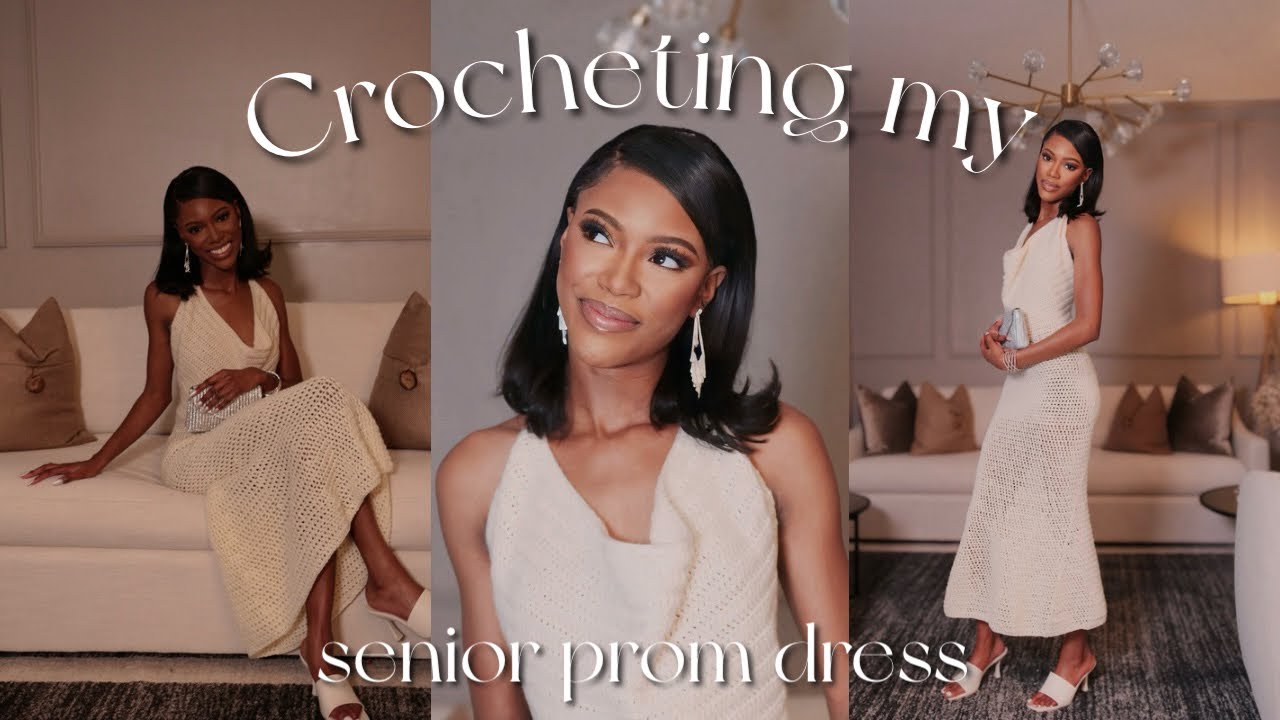 Crocheting my SENIOR PROM dress ✨