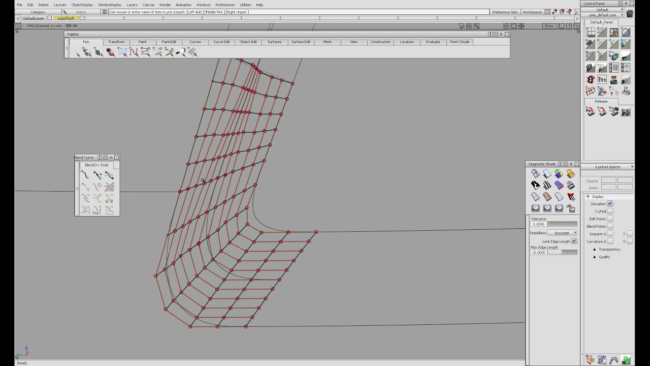 Alias Basic Modeling  Magic Corner All Curvature