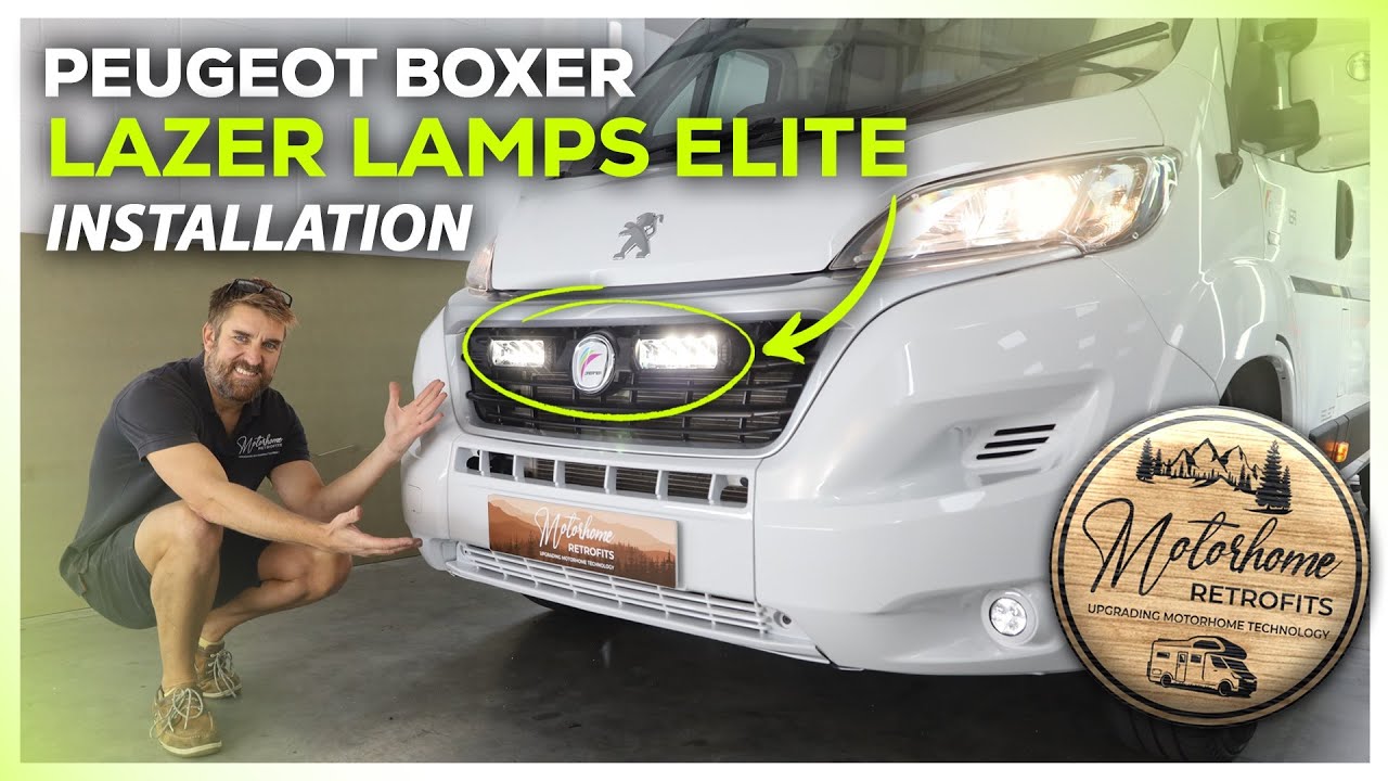 Peugeot Boxer |  Установка светодиодной решетки Lazer Lamps! (Замена решетки Ducato)