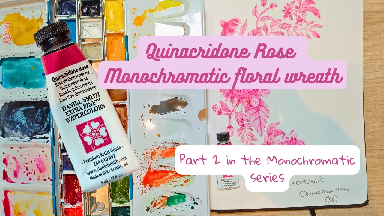 Quin Rose Monochromatic watercolour exercise