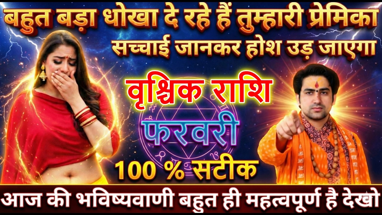 वृश्चिक राशि बहुत बड़ा धोखा दे रहे हैं तुम्हारी प्रेमिका सच्चाई जानकर होश उड़ जाएगा