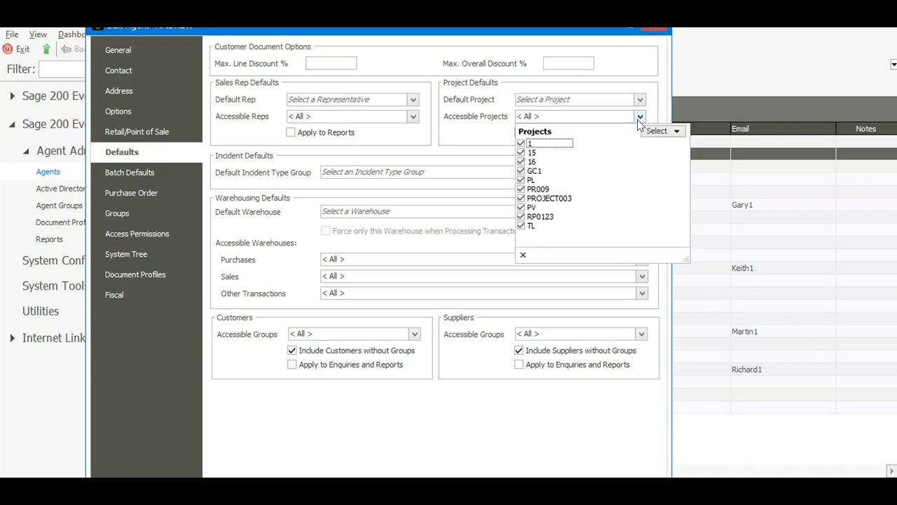 Sage 200 Evolution Access Permissions Tier 2