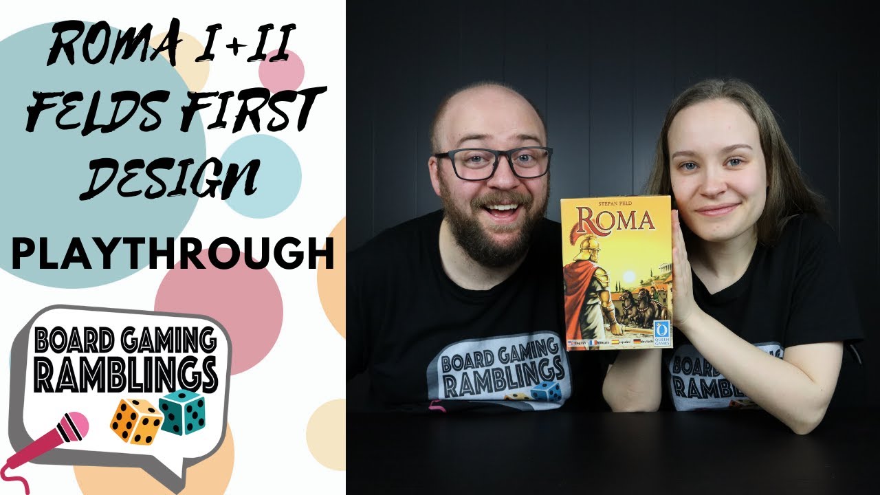 Playing Stefan Felds first game! Roma & Arena: Roma II (Stefan Feld Series)