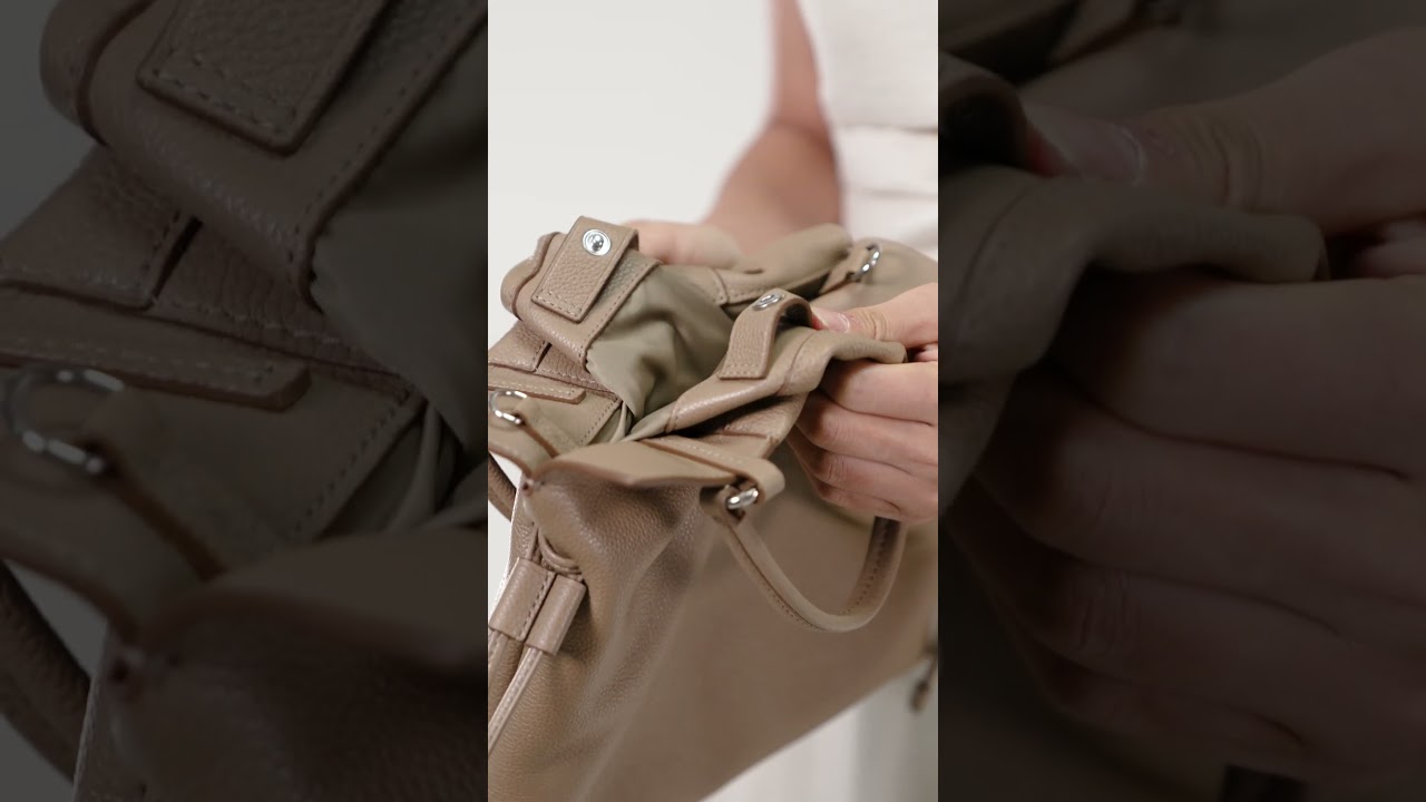 #GEORGIANA Small Ruched Shoulder Bag
