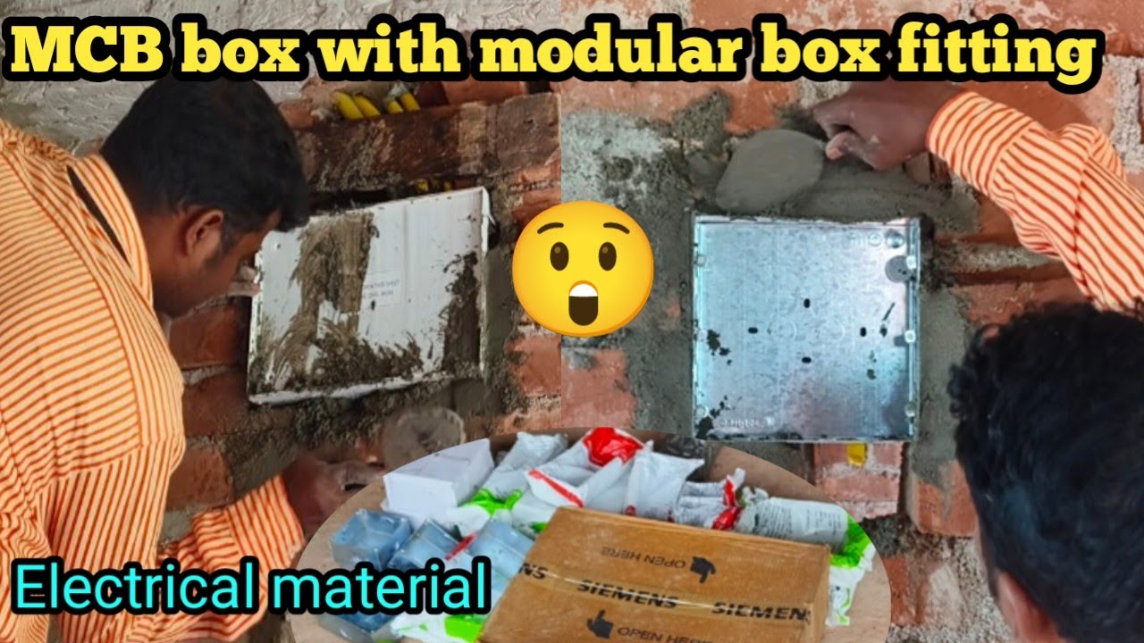 How to modular box fitting/SPN box fitting/electric material/electric Gi box install 🧑&zwj;⚖️😲