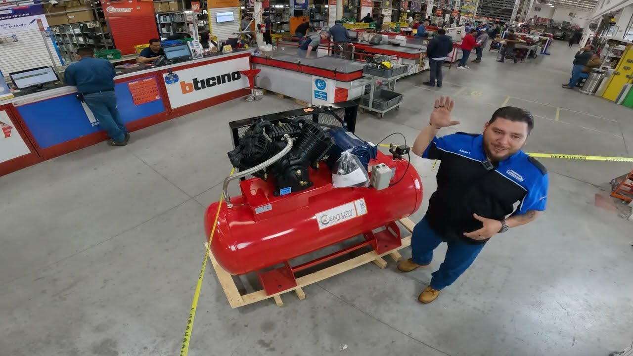 Compresor de aire de 10 HP Eléctrico de Century industrial Tools - Cómo funciona?