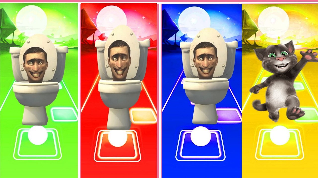 Skibidi Toilet Battle – Tiles Hop Part 42