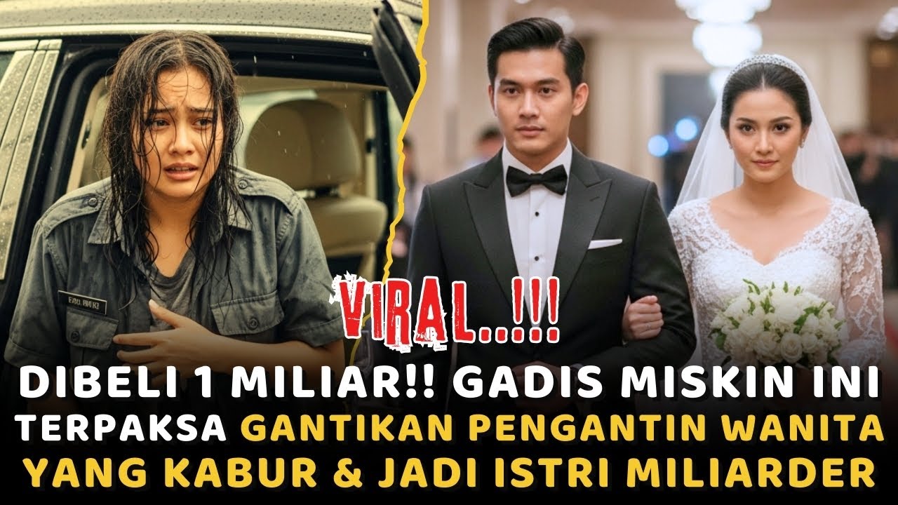 DIBELI 1 MILIAR!! Gadis Miskin Terpaksa Gantikan Pengantin Wanita yang Kabur & Jadi Istri Miliarder