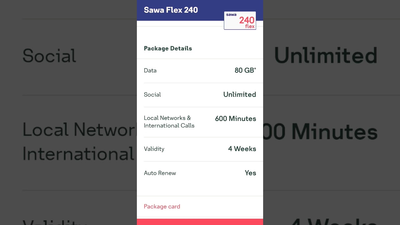 Sawa STC internet package for international calls in saudi arabia