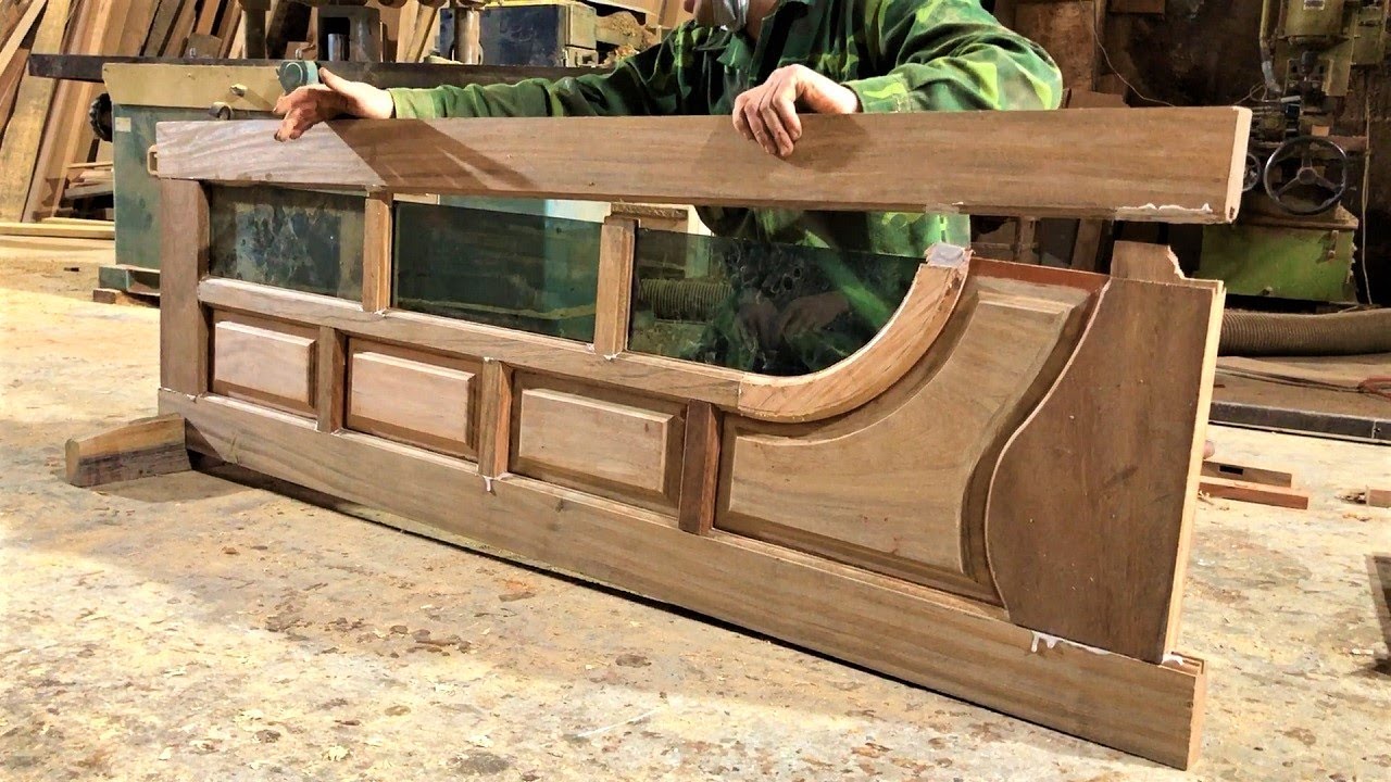 Woodworking Curved Ingenious Workers // Skillful Young Carpenters in Design Korean Wooden Windows