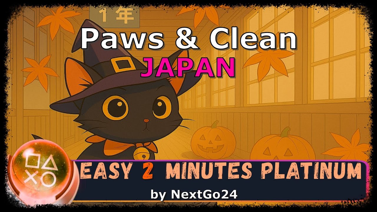 New EASY & FAST 0,99€ Platinum in 2 Minutes - PAWS & CLEAN: JAPAN - Trophy Guide PS5