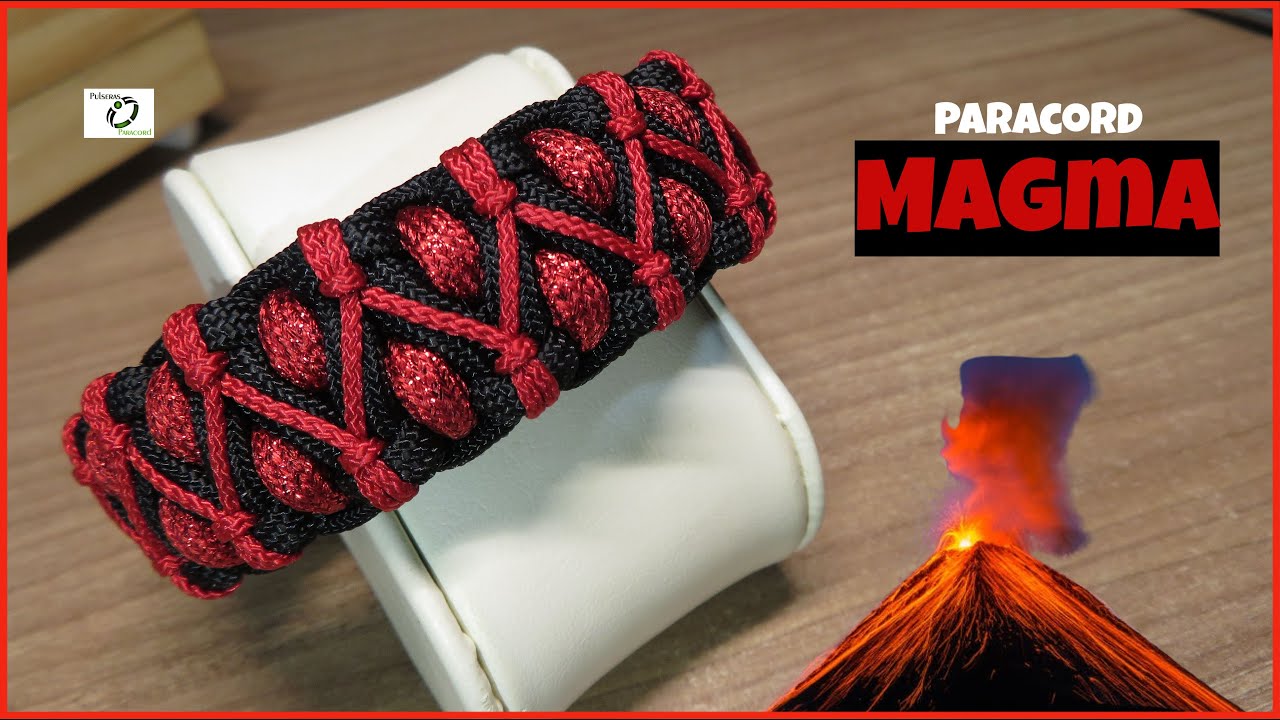 Cómo hacer la pulsera MAGMA de paracord | Tutorial paso a paso