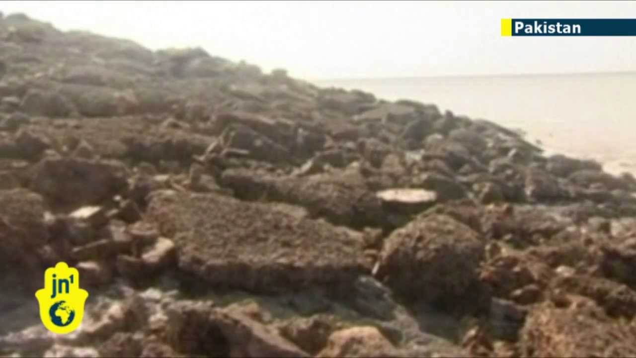 Pakistan Earthquake Island: footage released of island created in ocean by recent earthquake