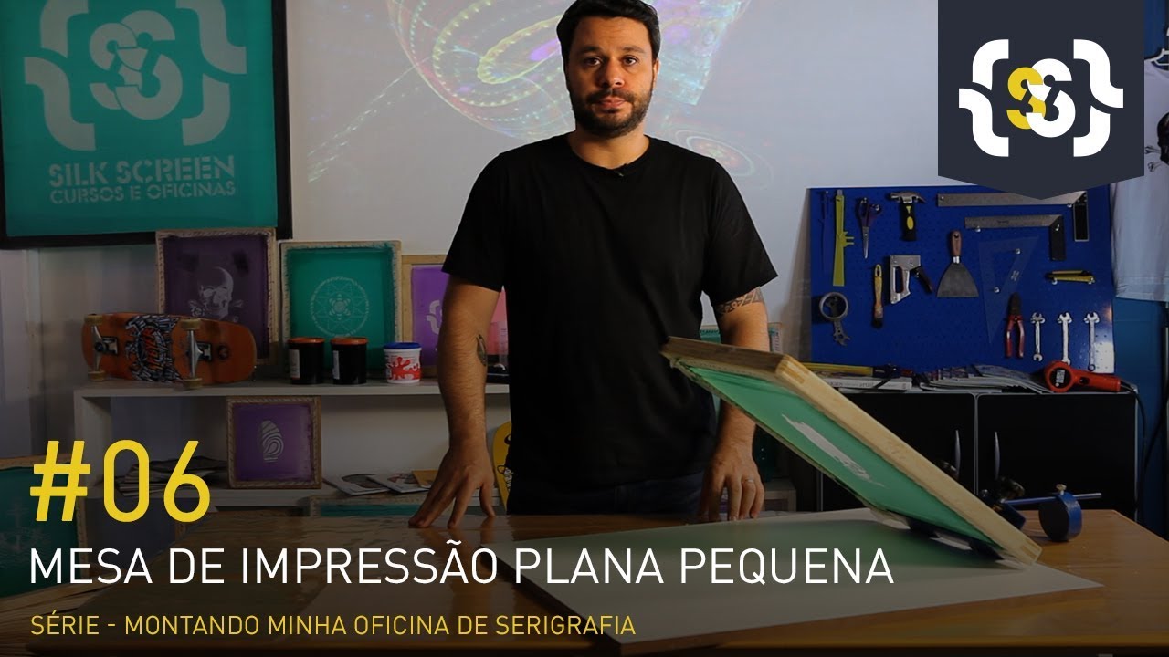 Mesa de impressão plana para serigrafia