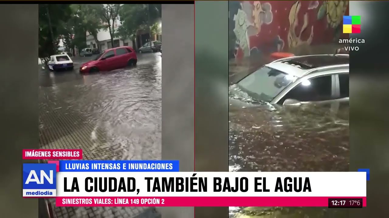 ⛈️ Lluvias intensas e inundaciones: la Ciudad de Buenos Aires, también bajo el agua