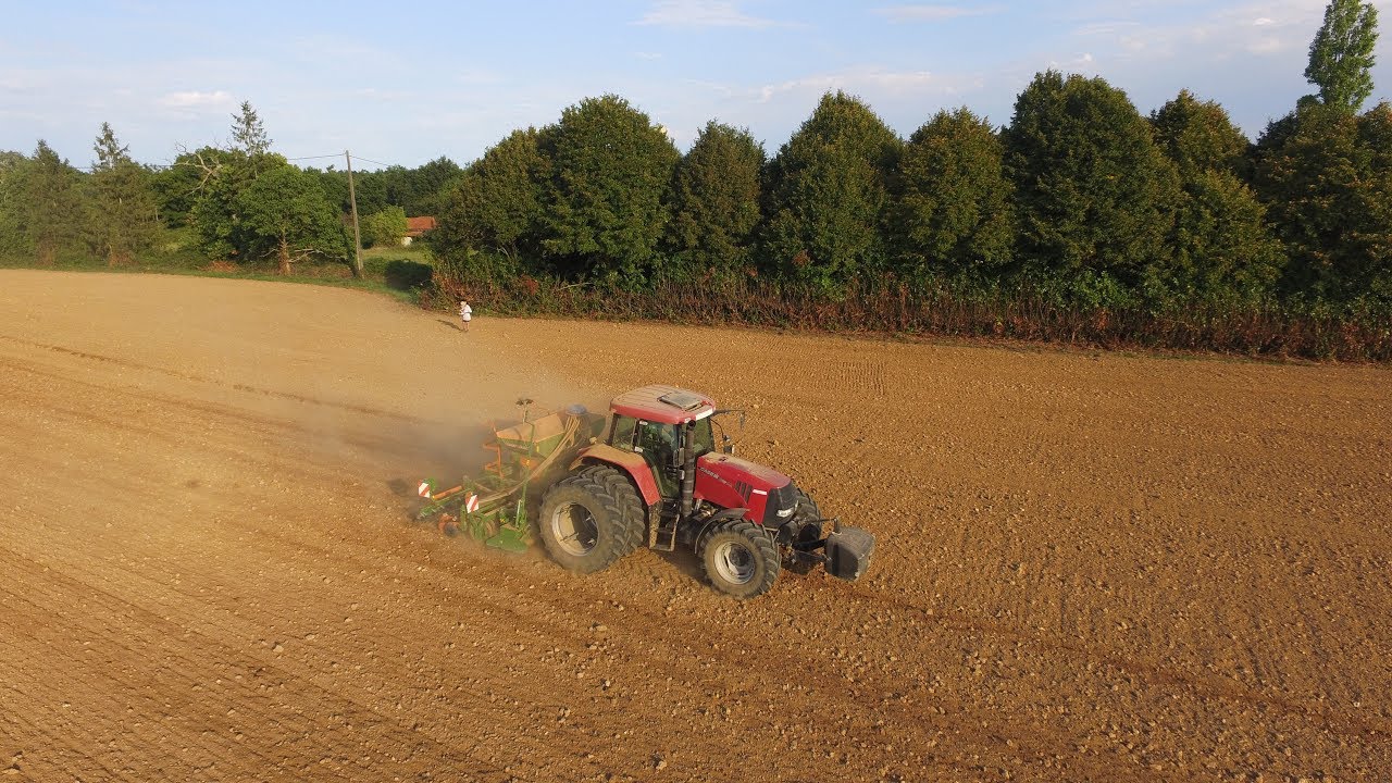 Semis de Colza / Case - Amazone / Sud Vienne / [DJI-NIKON]