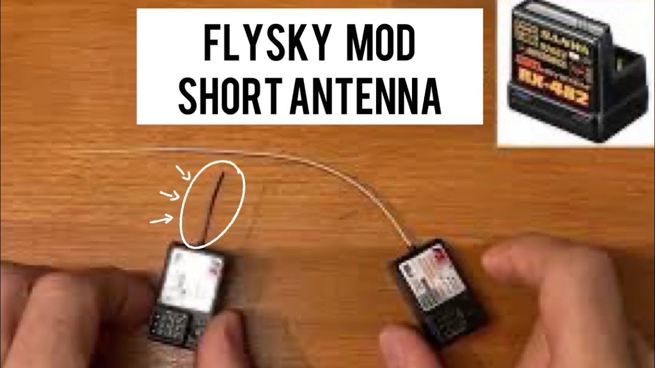 Модернизация Flysky, короткая антенна радиоприемника (flysky FS-gr3e)