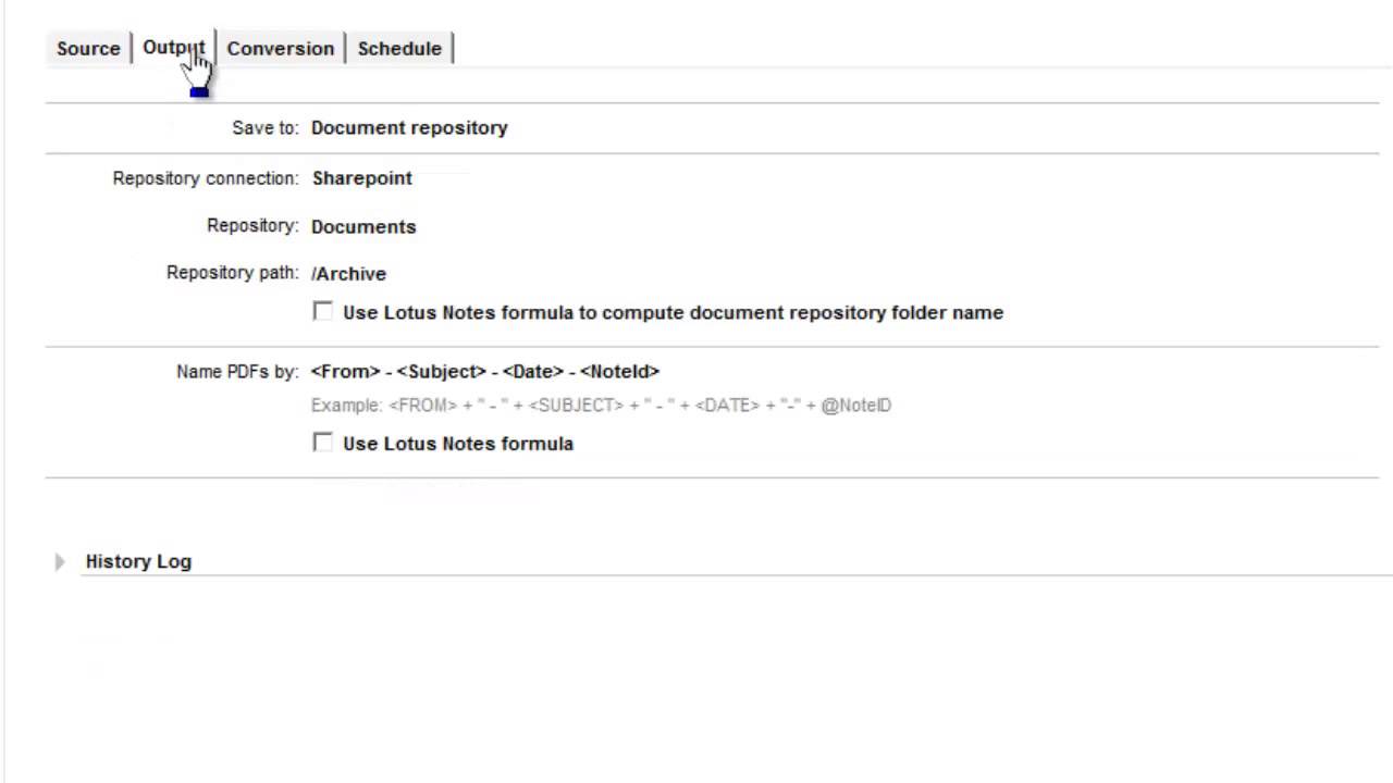 SWING PDF Converter: Exporting IBM Notes to Microsoft SharePoint