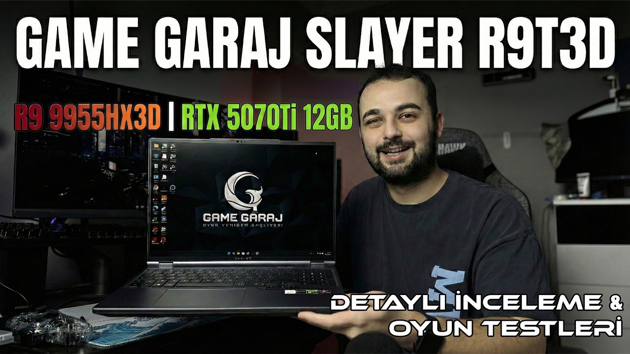 Game Garaj Slayer R9T3D R9 9955HX3D RTX 5070Ti 12GB Detaylı İnceleme ve Oyun Testleri