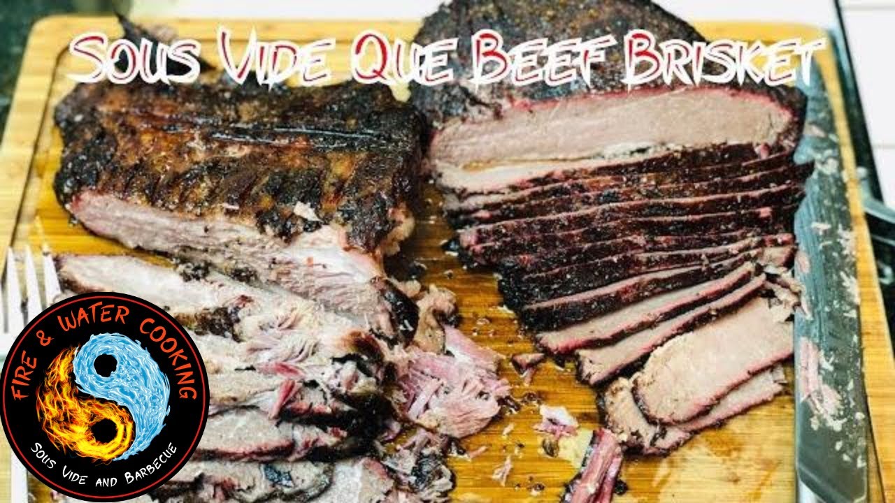 Sous Vide Que Full Packer Brisket on the Camp Chef SmokePro