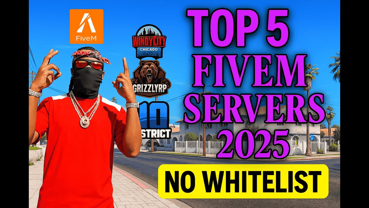 NEW! Top 5 FREE FiveM RP Servers for Beginners in 2025 (NO WL, Easy to Join)
