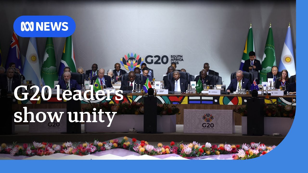 G20 leaders ignore Trump boycott to reaffirm commitment to climate action | ABC NEWS