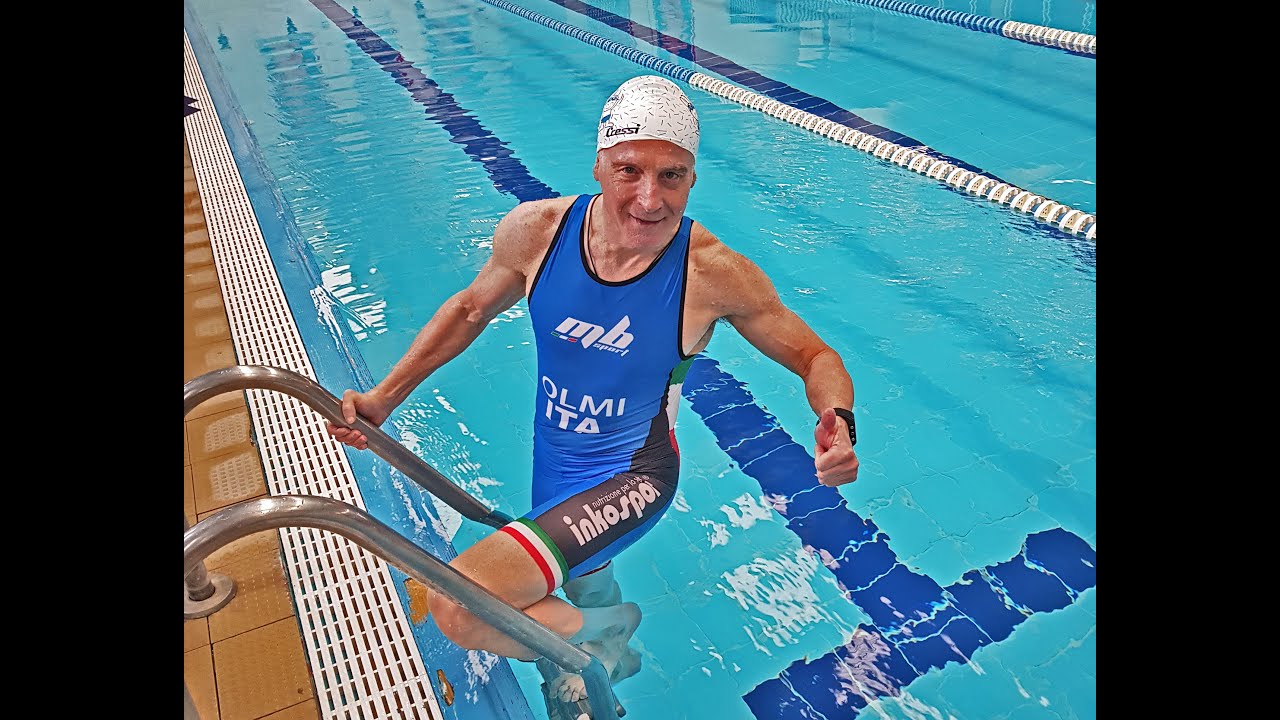 Leonardo Olmi during his winter sports activities.