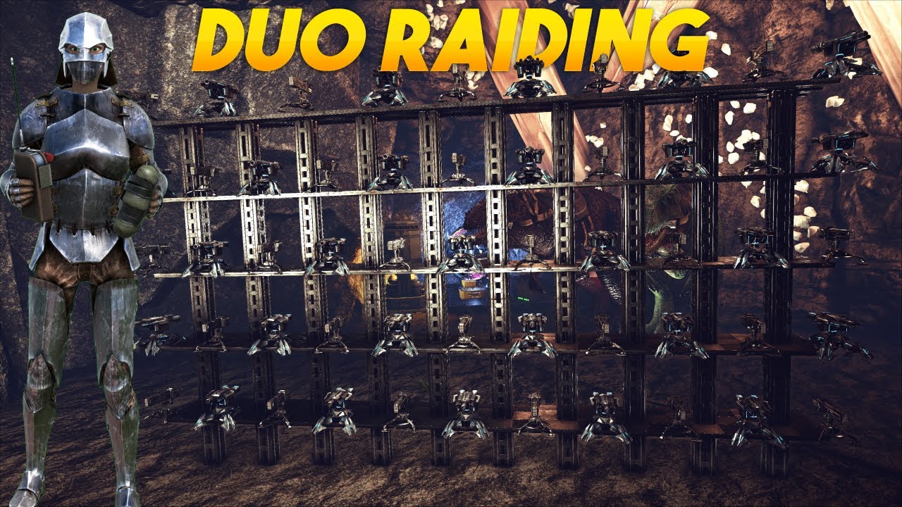 DUO Raiding A Secret Custom Cave For Huge LOOT - ARK