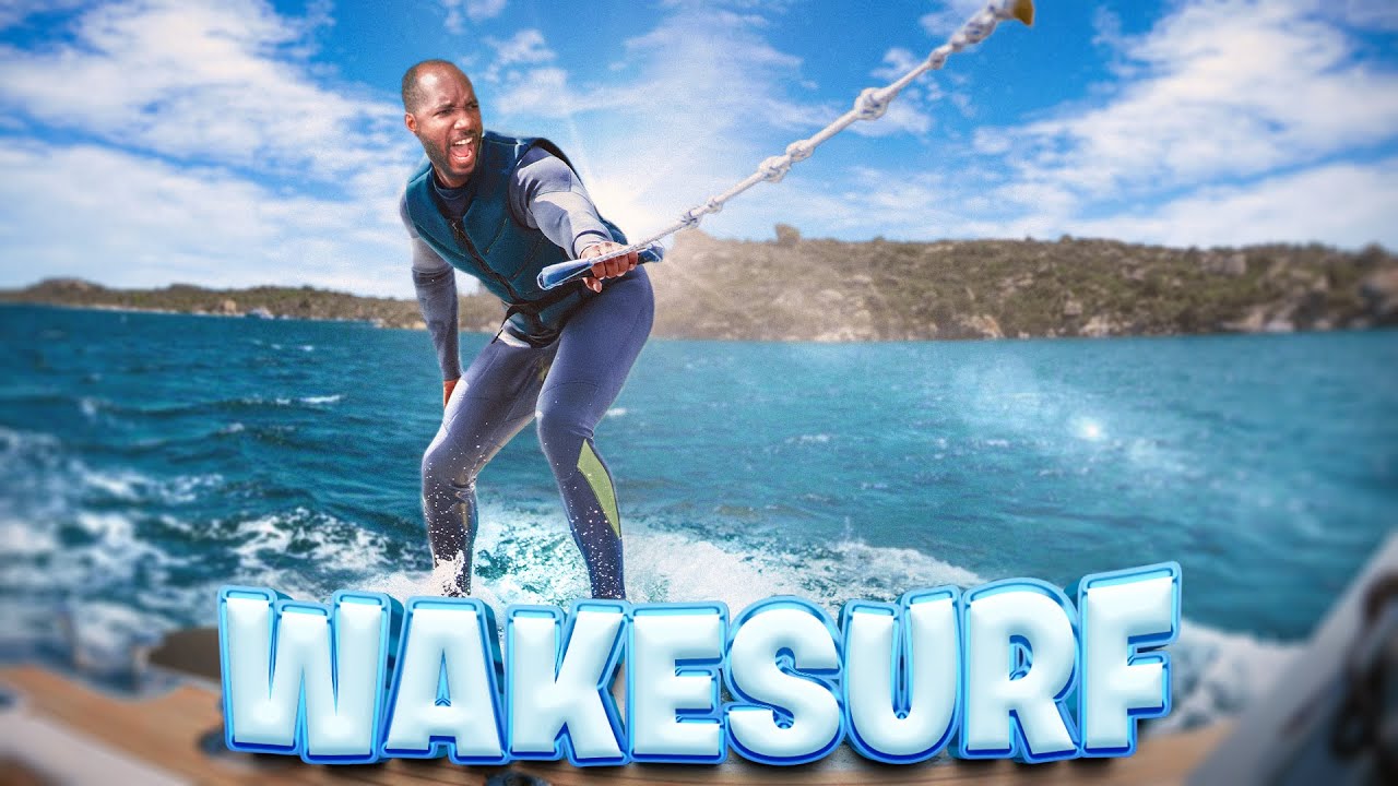 1h pour apprendre le  Wakesurf !! Première fois de ma vie sur une planche