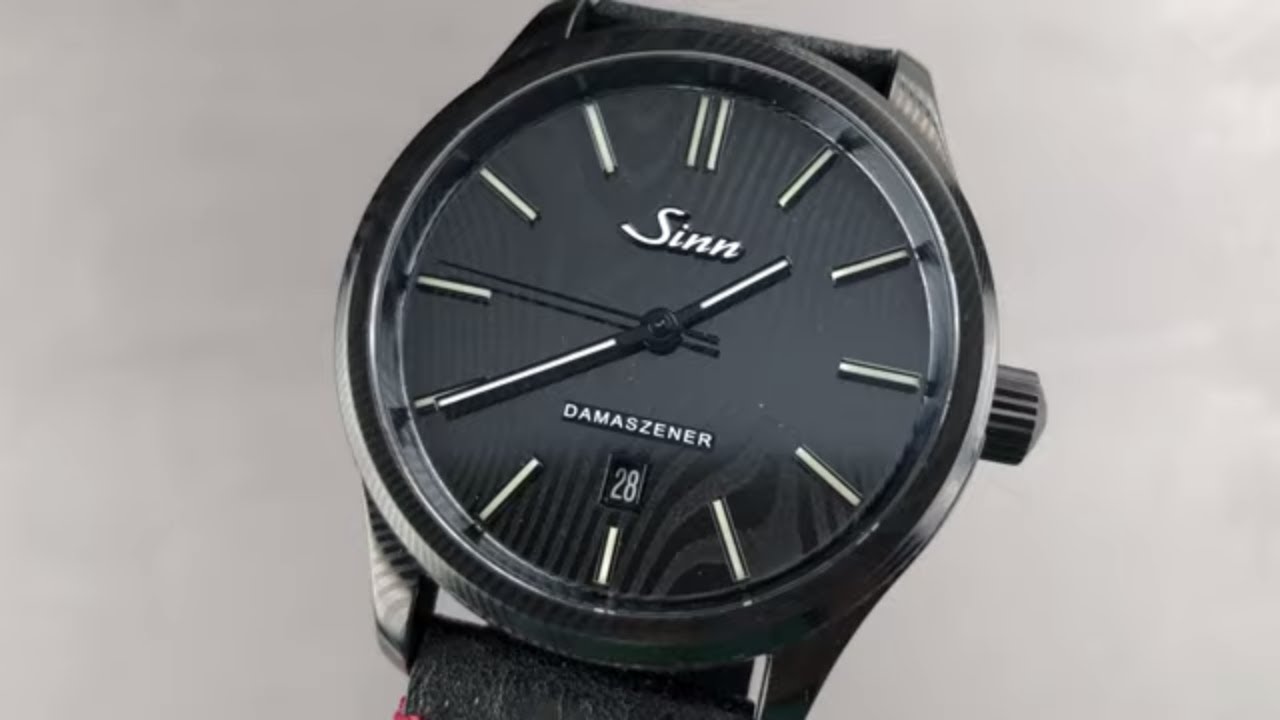 Sinn 1800 S Damaszener Black Damascus Steel 1800 S DAMASZENER Sinn Watch Review