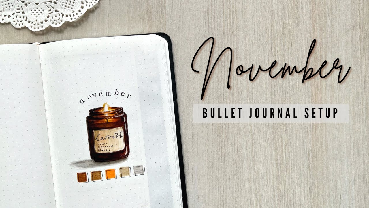 Fall-Themed Bullet Journal Setup for Beginners ✨ | November Plan With Me