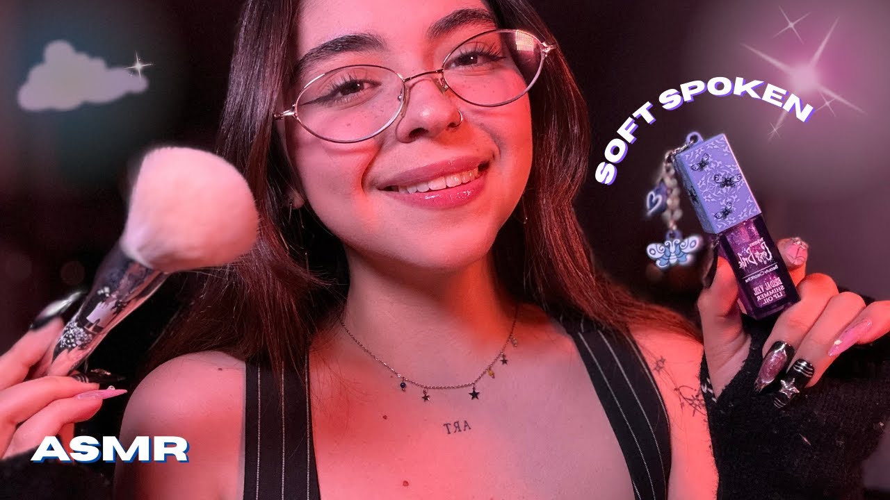ASMR (soft spoken) Te maquillo 💋🌧️ | Blacky ASMR
