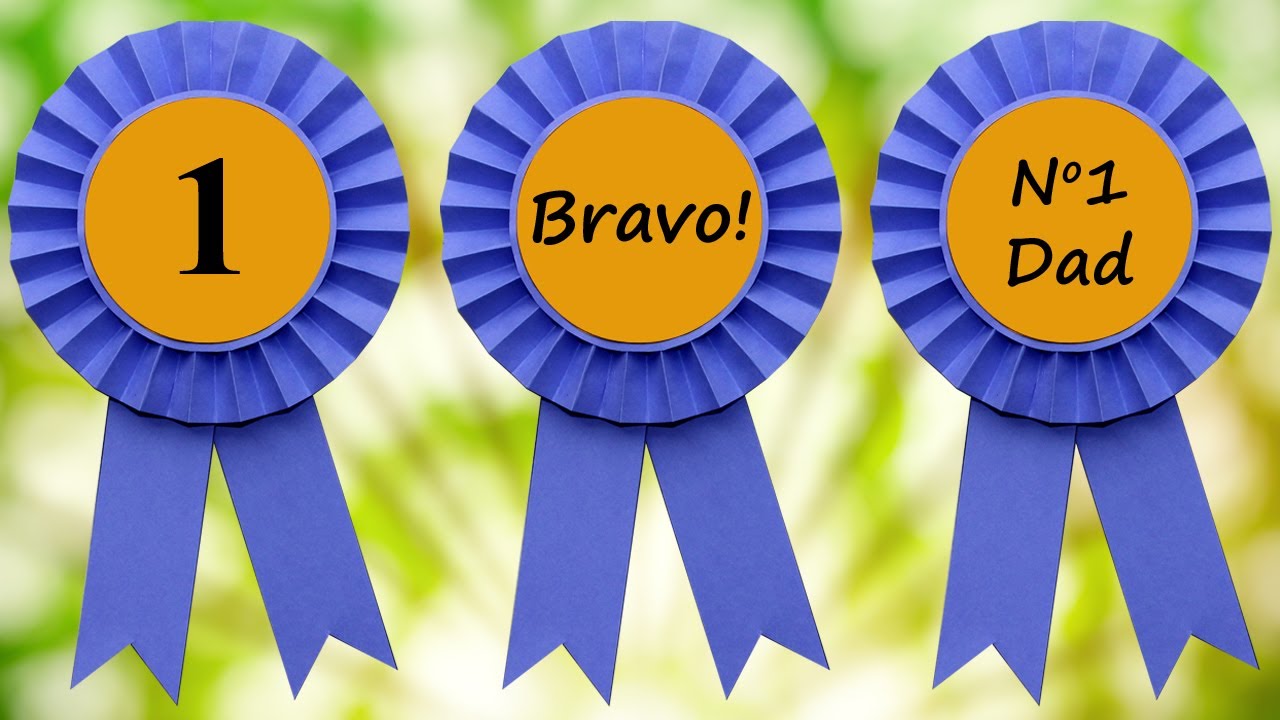 Easy DIY Paper Award Rosette