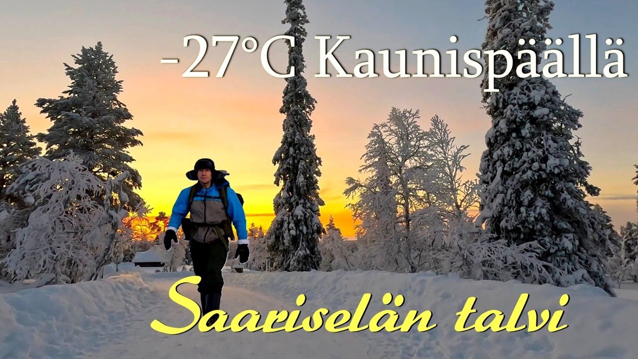 Saariselän Kaunispään talvitaika | –27°C, lumiset puut ja kaamoksen viimeiset päivät