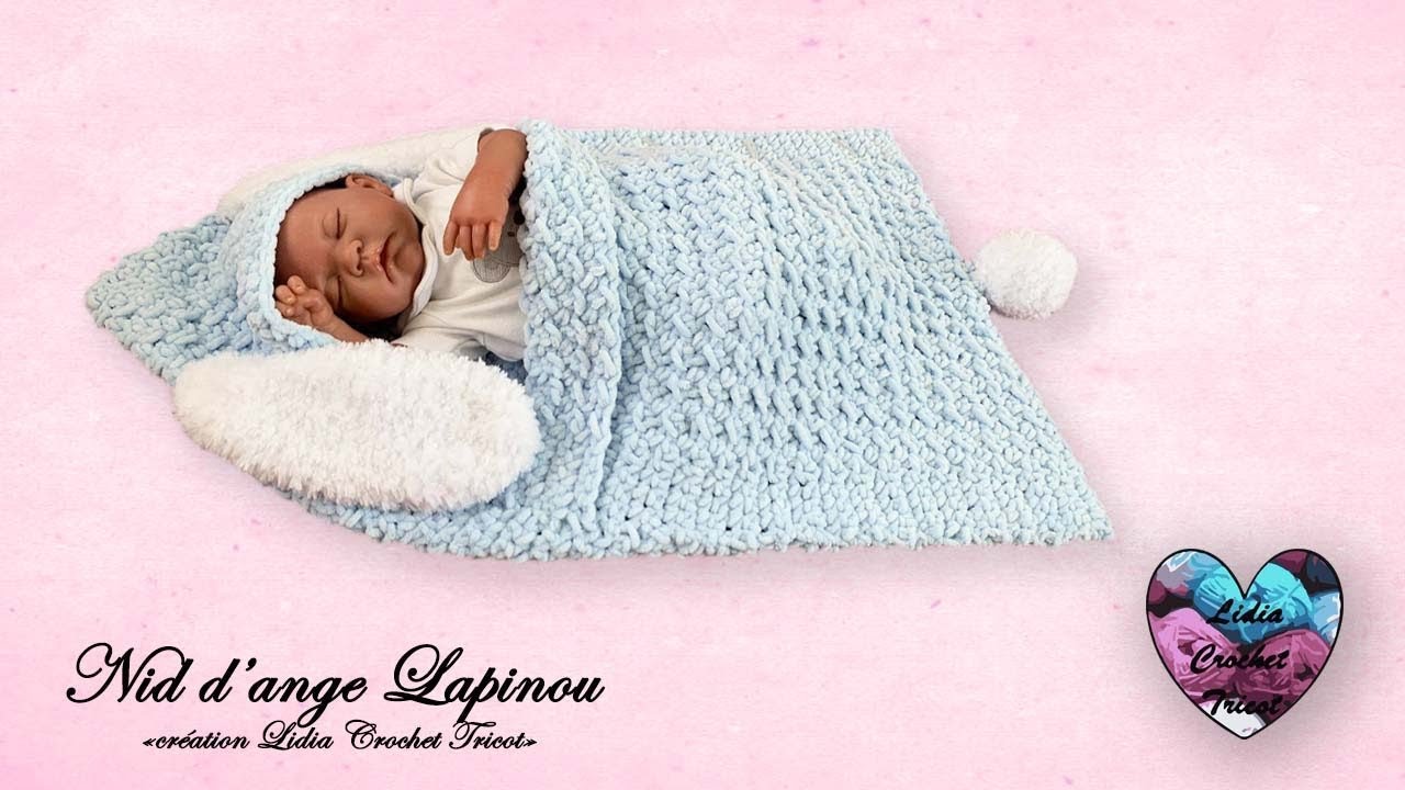 Nid d'ange Lapinou Crochet 