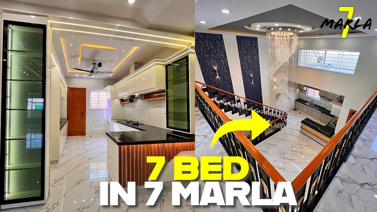 7 Marla Designer house with 7 BEDROOMS & Mezzanine Floor FOR SALE in Bahria Town Phase 8 Rawalpindi