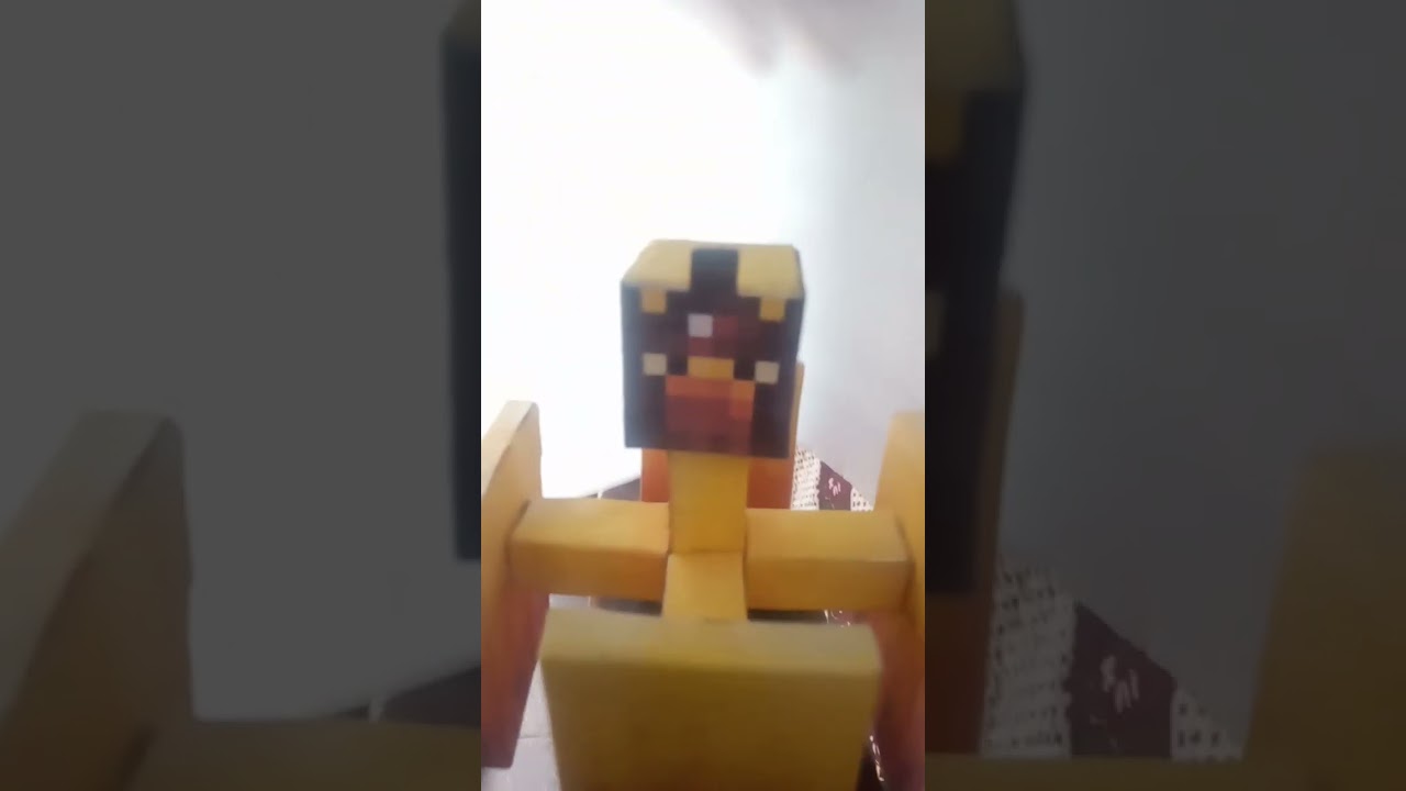 mutant blaze Minecraft paper doll 