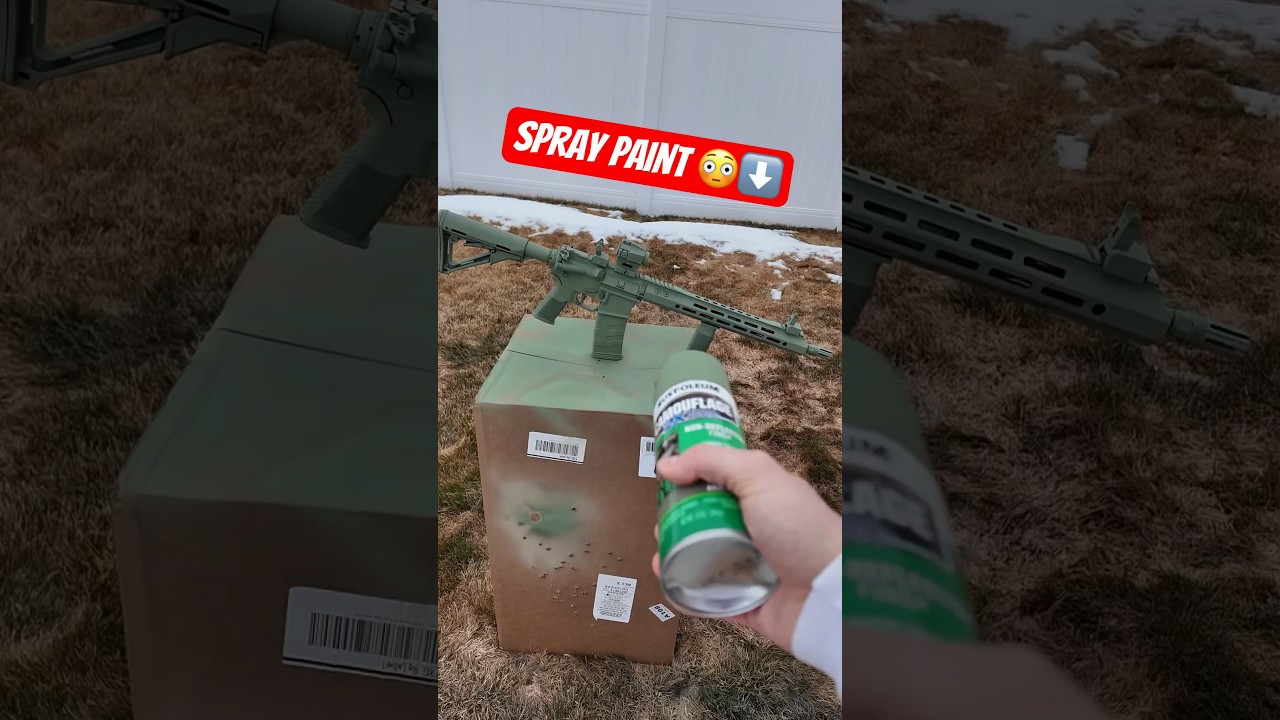 Custom Camo SPRAY PAINT #gun #tactical #civtac