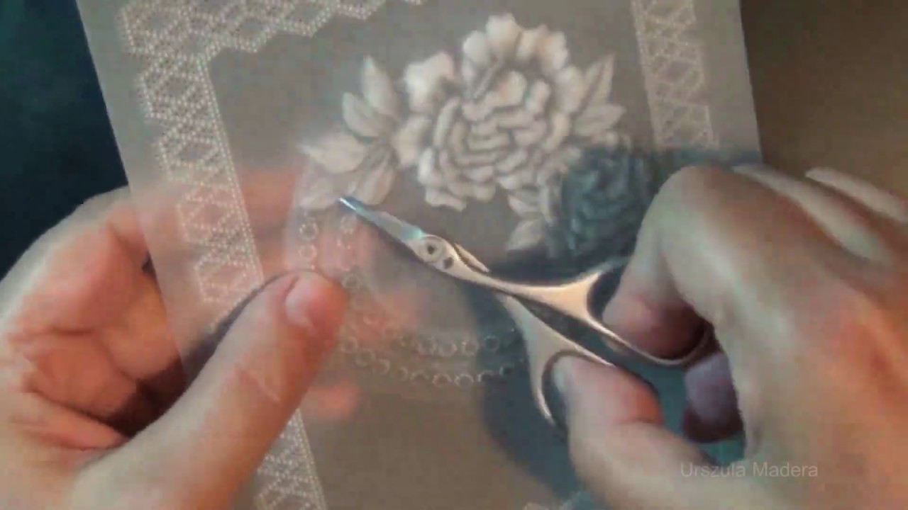 Parchment craft Dahlia card. Speed making. Parchment art # 1