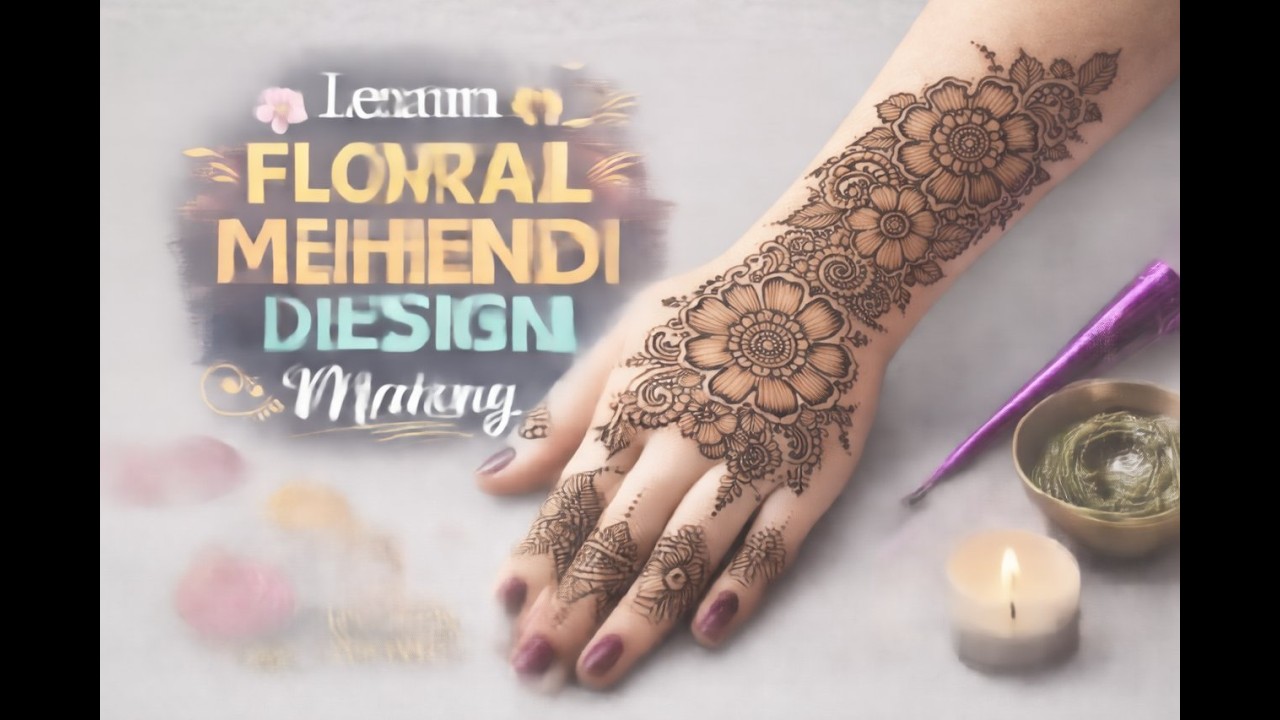 Floral Mehendi Design Making | Live Session | Ask Pankhuri
