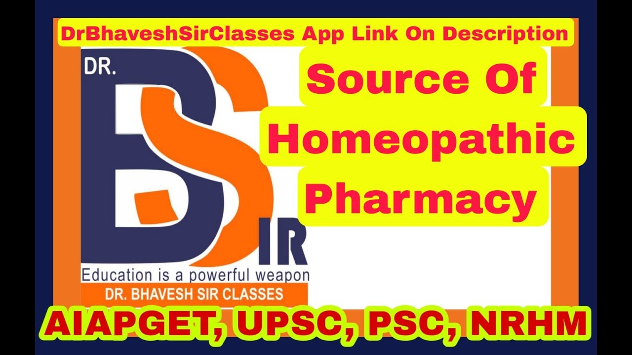 Sources And Base Of Homeopathic Pharmacy || Homeopathic Pharmacy || Homoeopathy || Lecture-4