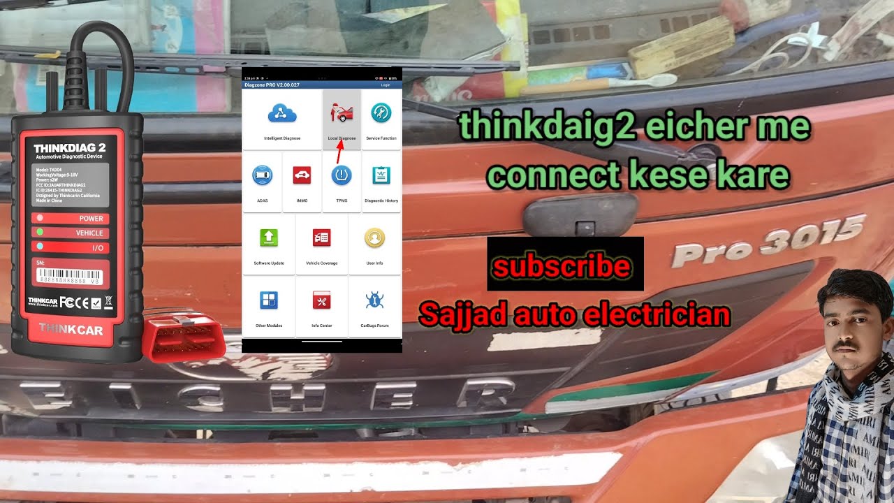 thinkdaig2 scanner eicher me contact kese kare/kya kya features milte hai #thinkdiag2  #eicher