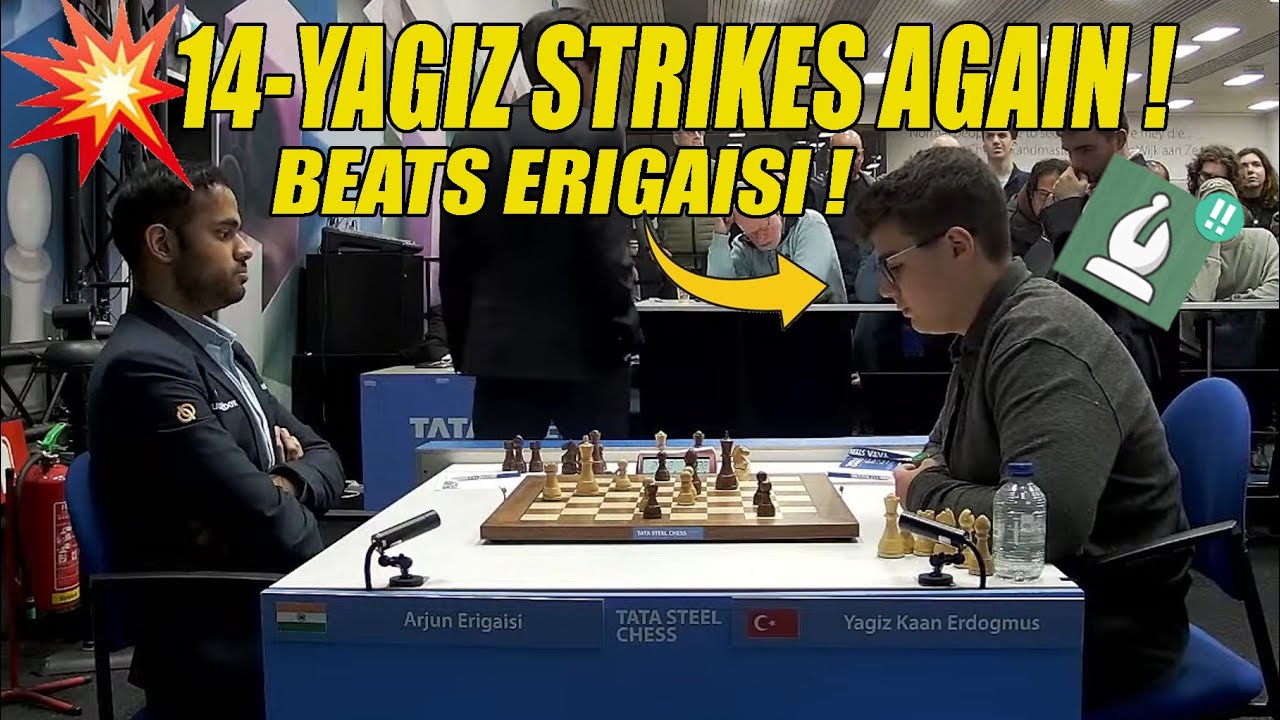 Yagiz Kaan Erdogmus vs Arjun Erigaisi 🔥 | Tata Steel Chess Tournament 2026 ROUND 7