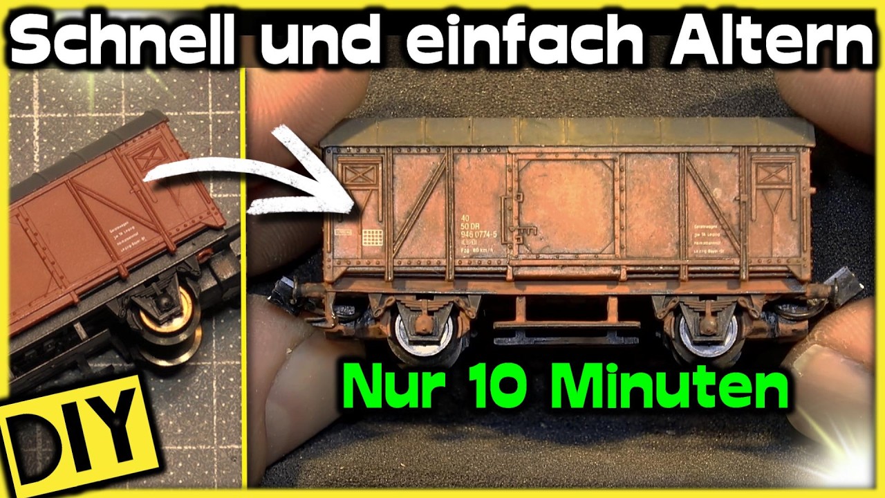 SO EINFACH kannst Du nun auch Modelle Altern.  🚂 [#266] Modellbahn N, H0, TT, Z