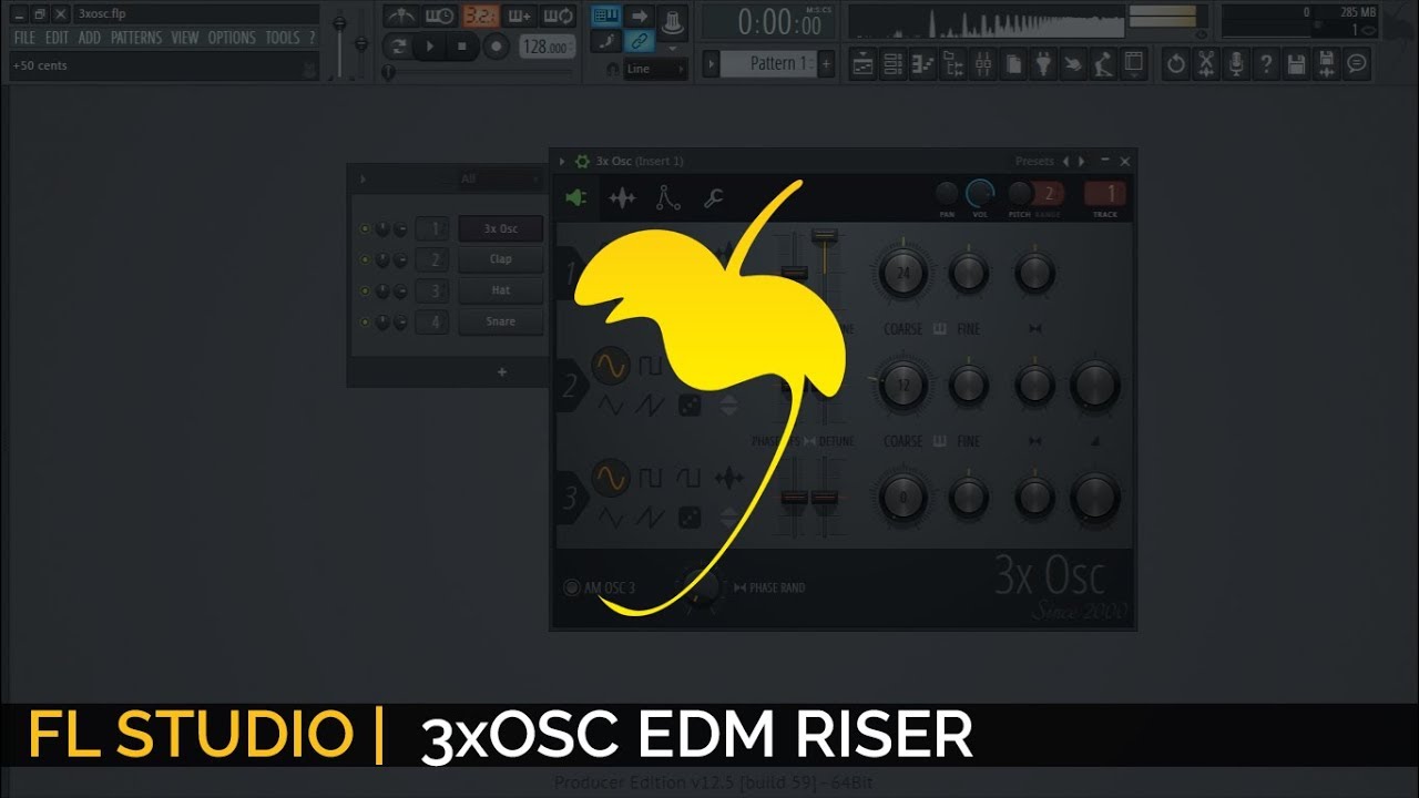 How To Make A 3xOSC EDM Riser