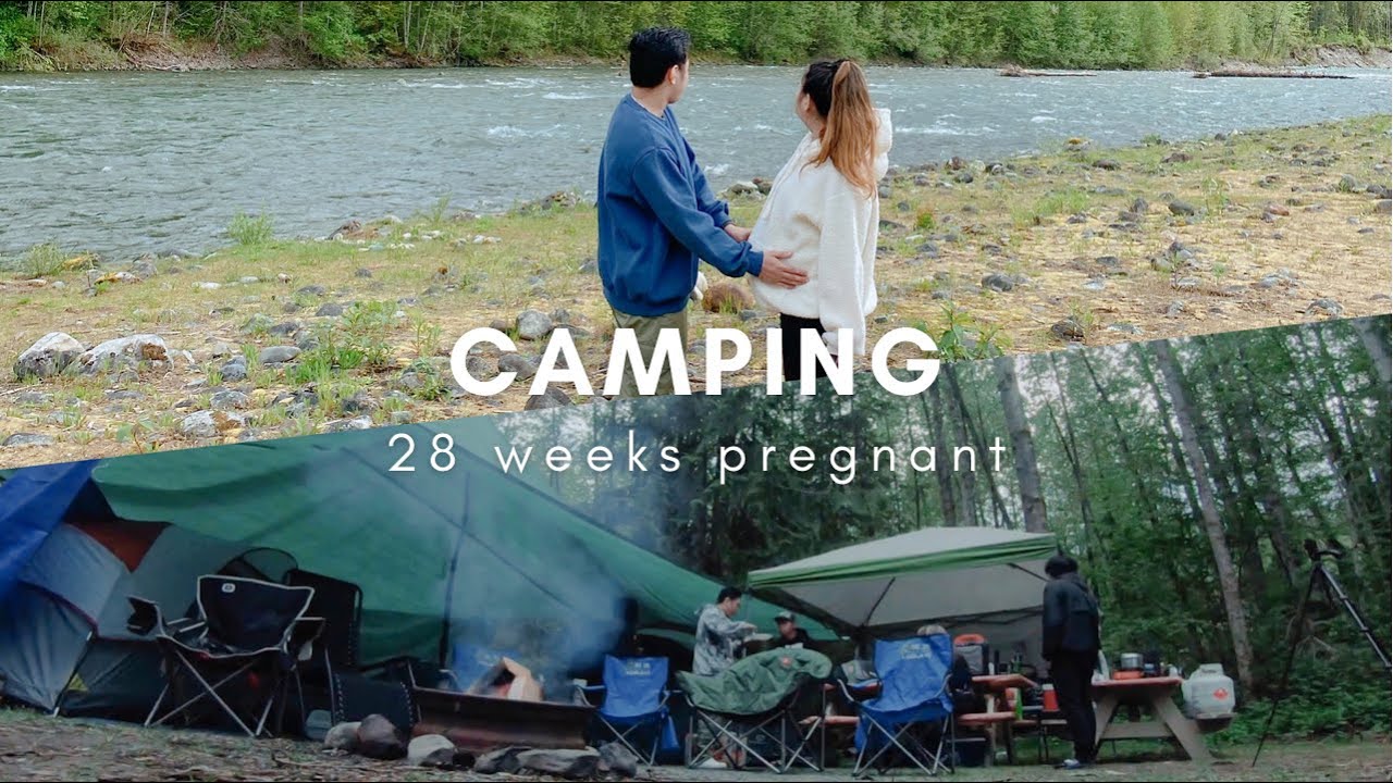 CAMPING with my 28 weeks baby bump