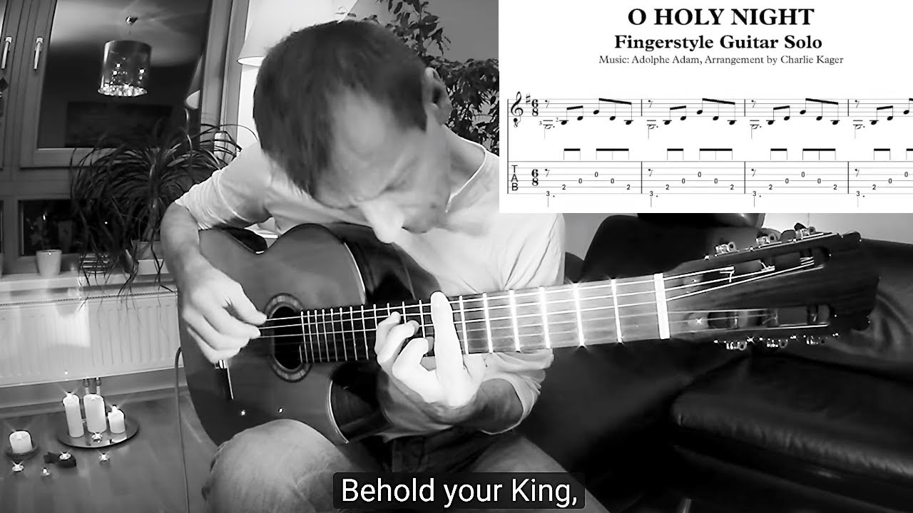 O Holy Night [TABS] Classical Guitar Fingerstyle Tutorial #7