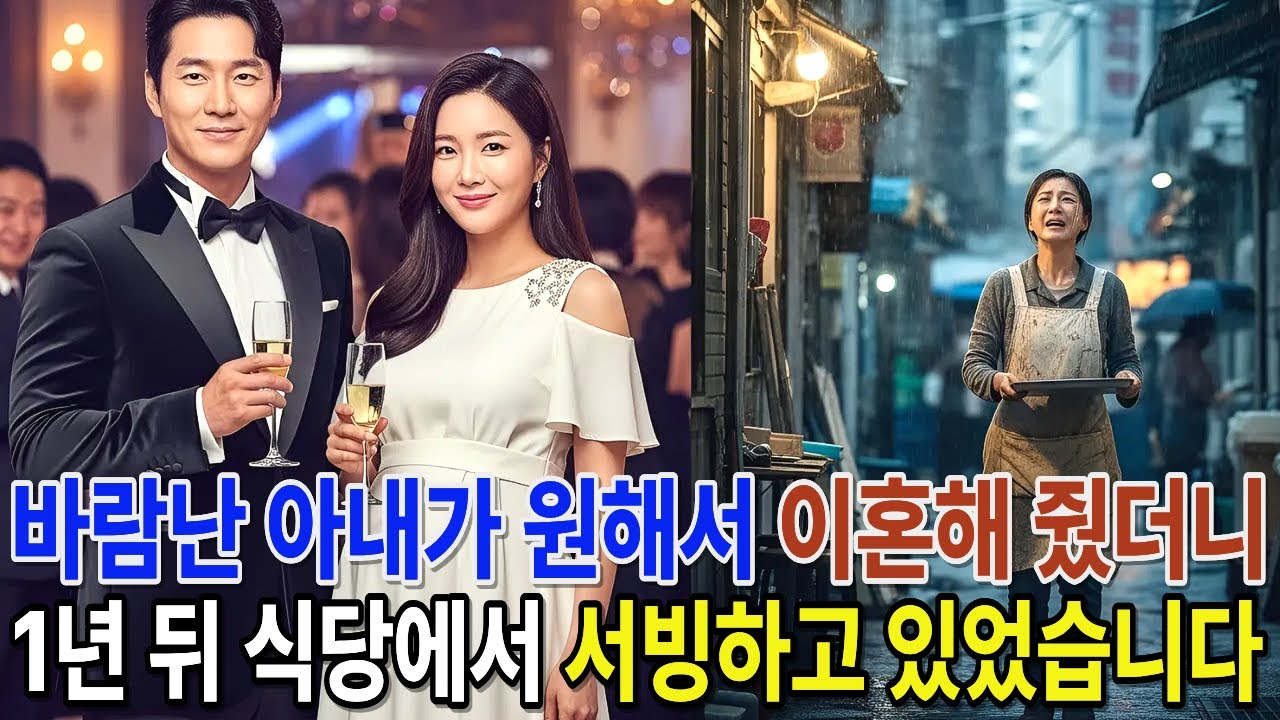 바람 난 아내가 원해서 이혼해 줬더니, 얼마 안 가서 식당에서 서빙하고 있었습니다